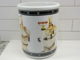 Cypress Utensil Crock Ceramic Holder Cafe Chef Design By Jennifer Garant