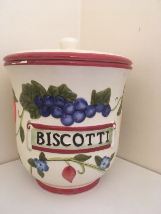 Nonni’s Biscottie Hand Painted Cookie Jar
