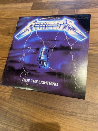 Metallica Ride The Lightning Rare Metal Megaforce 1984 Lp Vinyl Album