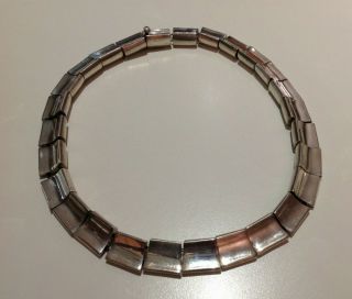 Lovely Antonio Pineda 970 Silver Necklace Mexican Modernist Taxco