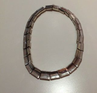Lovely Antonio Pineda 970 Silver Necklace Mexican Modernist Taxco 5