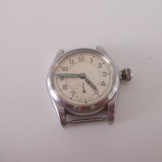 Stainless steel Gents Rolex trench wrist watch rare antique 3
