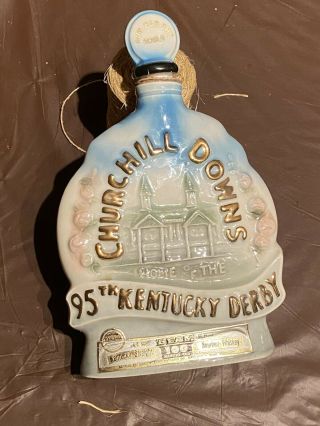 Jim Beam Vintage Decanter Liquor Bottle 95th Kentucky Derby