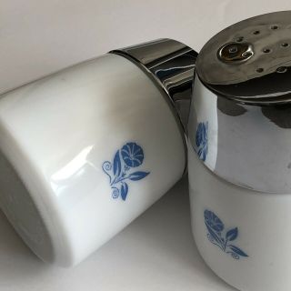 Vintage Dispensers Inc Blue Corn Flower Salt & Pepper Shakers Santa Barbara,  Ca