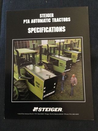 Steiger Pta Tractor Brochure