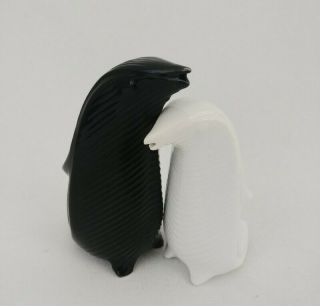 Jonathan Adler Penguin Salt & Pepper Set Ceramic Black White