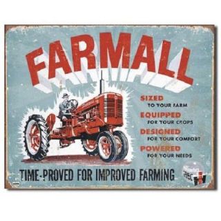 Farmall Ih International Harvester Tractor Farm Vintage Model A Metal Tin Sign
