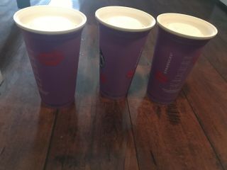X 3 Starbucks Reusable Color Changing Cups Valentine’s 2021