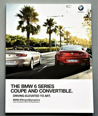 2013 Bmw 6 Series Coupe & Convertible Sales Brochure 70 Pages T13bmw6