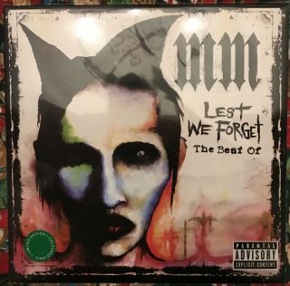 Marilyn Manson Lest We Forget The Best Of Lp Green Vinyl Rare