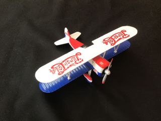 Vintage Limited Edition Pepsi Cola Die Cast Metal B Wing Airplane Coin Bank
