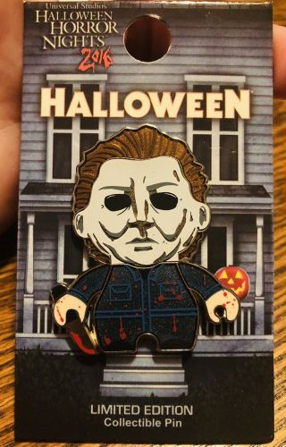 2016 Universal Studios Halloween Horror Nights Michael Myers Limited Ed Pin