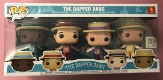 Disney 2019 D23 Expo Funko Pop The Dapper Dans Of Disneyland 4 Figure Pack Set
