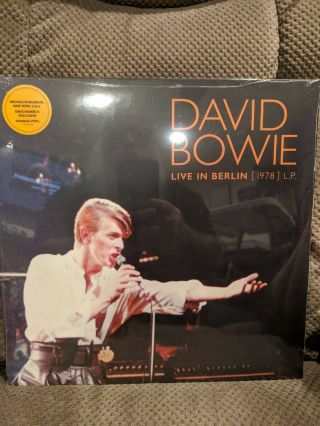 David Bowie " Live In Berlin (1978) L.  P.  " Colored Vinyl Orange 2018 Parlophone