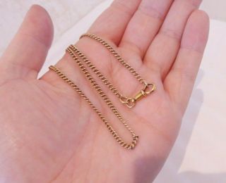 15ct Gold Necklace Chain,  Mid - Victorian Heavy 9.  4 Grams