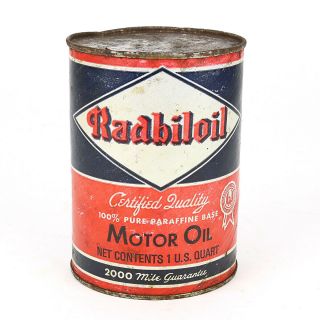 Radbiloil Motor Oil Can