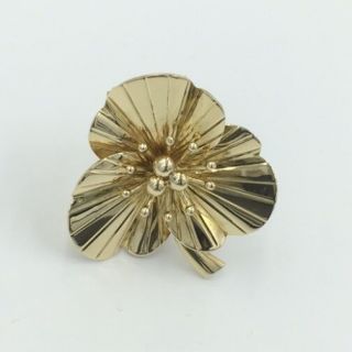 Tiffany & Co.  14k Yellow Gold Flower Pin