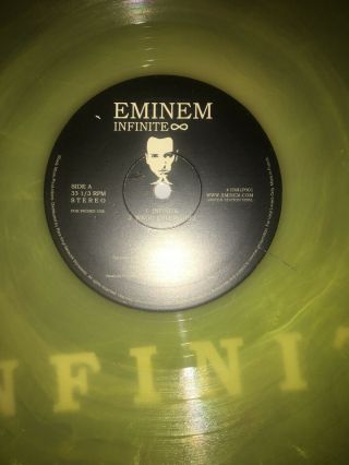 Eminem Infinite Lp Limited Edition Yellow Vinyl France,  Fastest Ship, 2