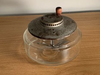 Vintage Hand Crank Butter Churn Cream Whipper Primitive Mixer Jar,  Still