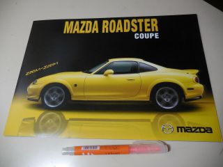 Mazda Roadster Coupe Japanese Brochure 2003/10 Gh - Nb6c/8c B6 - Ze Bp - Ve Miata Mx - 5