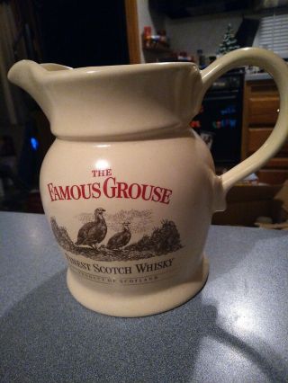 Vintage Famous Grouse Finest Scotch Whiskey Pitcher Pub Jug Wade Pdm 6 "