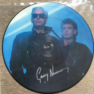 Gary Numan Hand Signed Autographed Vinyl 12 Inch Picture Disc Signed