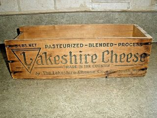 Vintage Wooden Cheese Box Kraft,  Sheffield,  Armour,  Lakeshire (YOU CHOOSE) 2