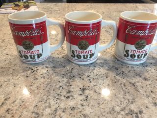 Campbells Tomato Soup Anniversary Camden NJ Vintage 8 Ounce Cups Set Of 3 3