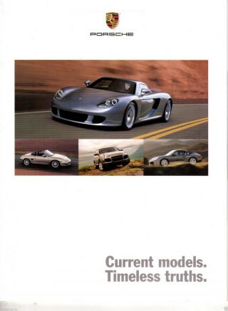 2003 Porsche Full Line Sales Brochure 911 Turbo Gt3 Cayenne Carrera Gt Boxster