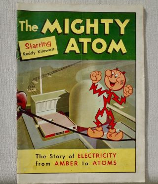 The Mighty Atom Starring Reddy Kilowatt Comic Book Copyright 1959