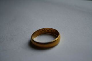 English 17th Century 22ct Gold Posy Ring (wee Joyne Our Harts In God)