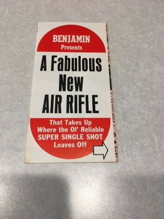Benjamin Air Rifle Brochure Model 340,  342,  347
