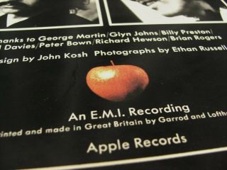 The Beatles Let It Be Uk 1st Press Red Apple,  2u/2u Matrix From Box Set