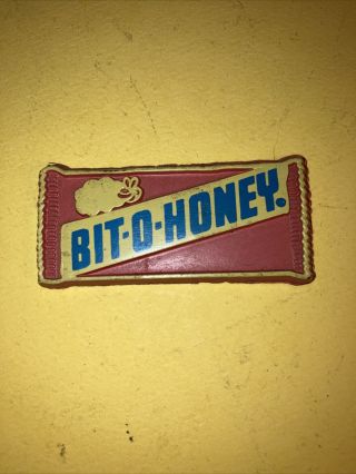 Vintage Refrigerator Kitchen Magnet Rubber Candy Bit - O - Honey China