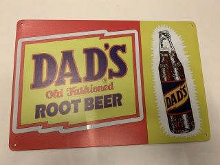 Dads Root Beer Tin Sign Mug Logo Old Fashion Bottle Can Vintage Retro Hires Ibc