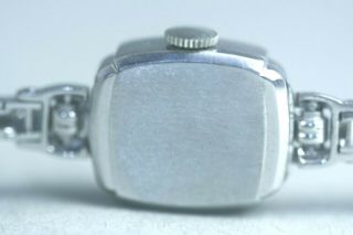 Vintage 1940s Lady ' s Tiffany & Co Platinum Diamond Wrist Watch Appraisal 5