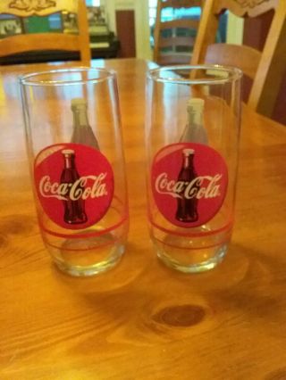 Vintage Coca - Cola Glasses By Anchor Hocking