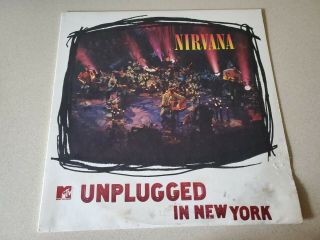 Nirvana Unplugged In York Lp 1994 Geffen Ex Nm Vinyl Dgc - 24727 Read