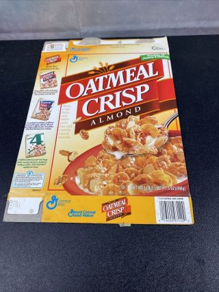 1997 Vintage (general Mills) " Oatmeal Crisp Almond " Cereal Box,  Rare