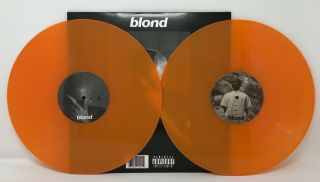 Frank Ocean Blond 2xlp Orange Colored Vinyl Record Import Channel Blonde Endless