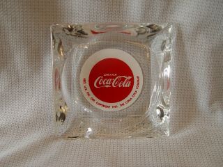 Vintage 1951 Drink Coca - Cola Coke Soda Glass Advertising Ashtray