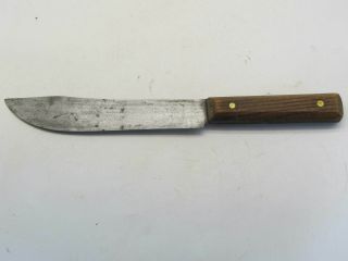 Vintage Forgecraft Hi Carbon Steel 7 " Kitchen Butcher Knife Usa