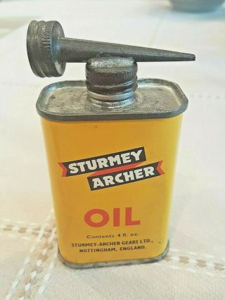 Sturmey Archer Oil Tin Can / Handy Oiler / Gas Service Station Brake Oil
