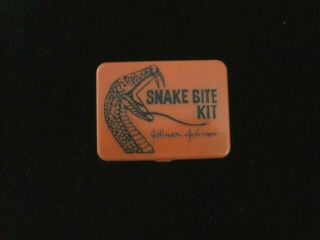 Vintage Venom Rattle Snake Bite Kit - - First Aid Medicine For Hikers Hunters