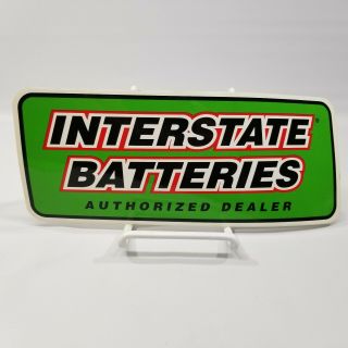 Interstate Batteries Authorized Dealer Sticker 10.  5 " X4.  25 "