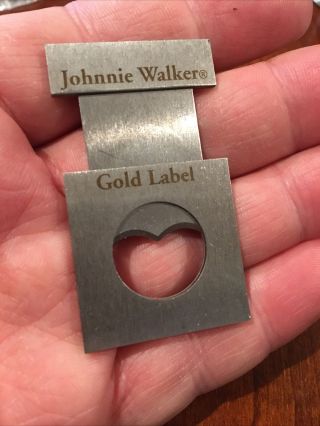 Johnnie Walker Gold Label Cigar Cutter Rare 3