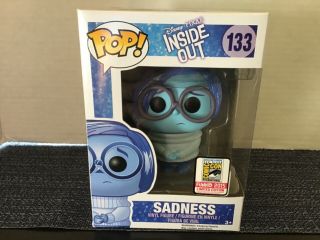 Sdcc Comic Con 2015 Funko Pop Disney Inside Out 133 Sadness Limited Edition Pop
