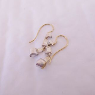 18ct gold rose cut diamond earrings,  Victorian 5