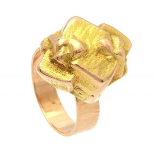 Modern Ring - Gold - Lapponia By Bjorn Weckstrom 1965 - Finland