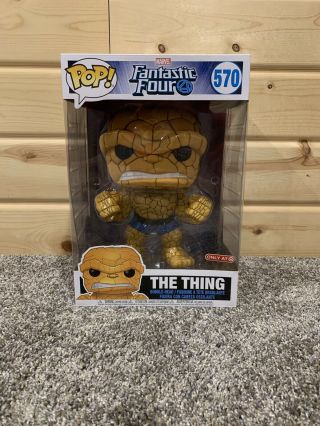 Funko Pop Marvel Fantastic Four The Thing 570 10” Target Exclusive